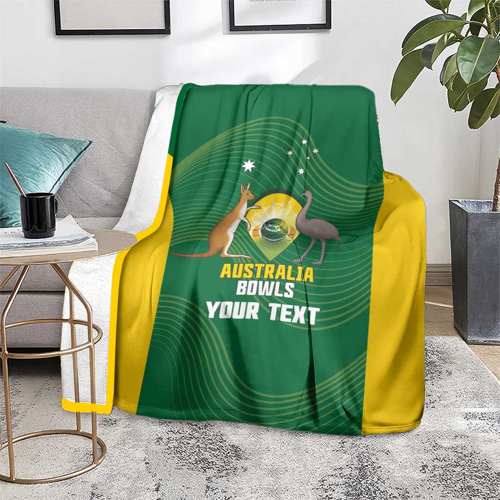 Custom Bowls Australia Blanket National Color Curve Sporty - Aussie Hoodie