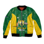 Custom Bowls Australia Bomber Jacket National Color Curve Sporty - Aussie Hoodie