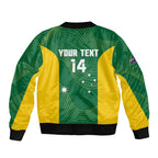 Custom Bowls Australia Bomber Jacket National Color Curve Sporty - Aussie Hoodie