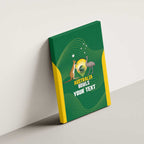 Custom Bowls Australia Canvas Wall Art National Color Curve Sporty - Aussie Hoodie