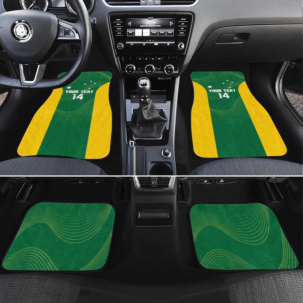Custom Bowls Australia Car Mats National Color Curve Sporty - Aussie Hoodie