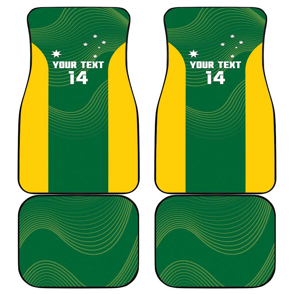 Custom Bowls Australia Car Mats National Color Curve Sporty - Aussie Hoodie