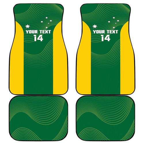 Custom Bowls Australia Car Mats National Color Curve Sporty - Aussie Hoodie