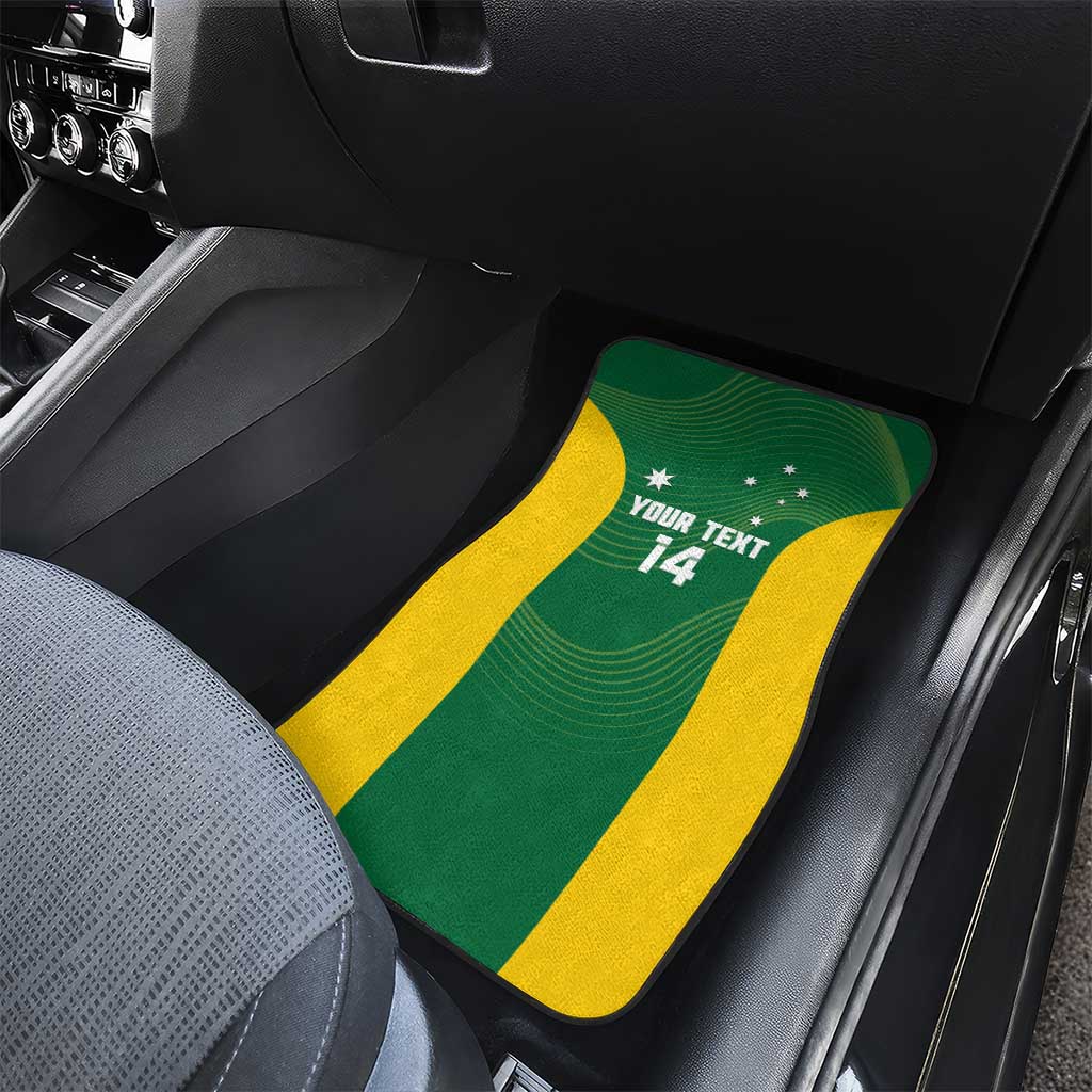 Custom Bowls Australia Car Mats National Color Curve Sporty - Aussie Hoodie