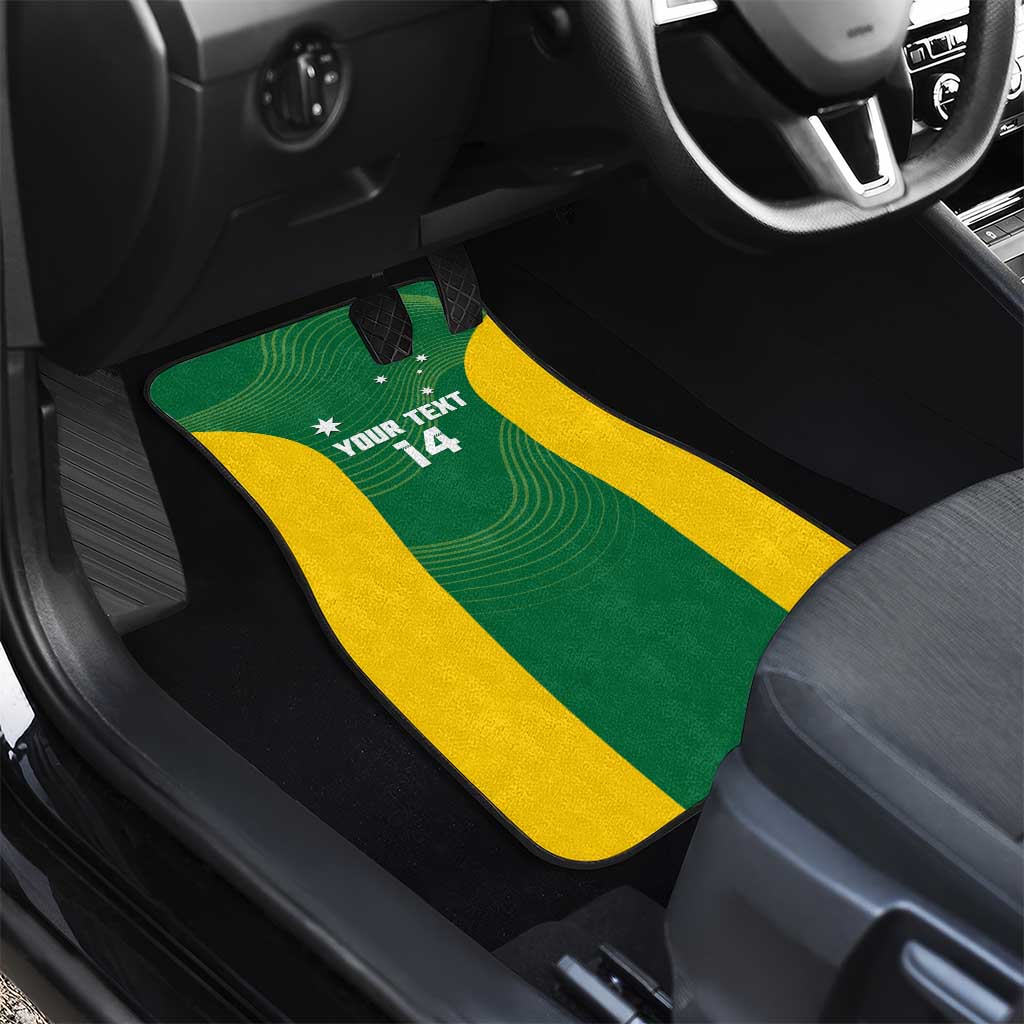Custom Bowls Australia Car Mats National Color Curve Sporty - Aussie Hoodie