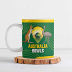 Custom Bowls Australia Ceramic Mug National Color Curve Sporty - Aussie Hoodie