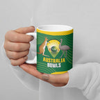 Custom Bowls Australia Ceramic Mug National Color Curve Sporty - Aussie Hoodie