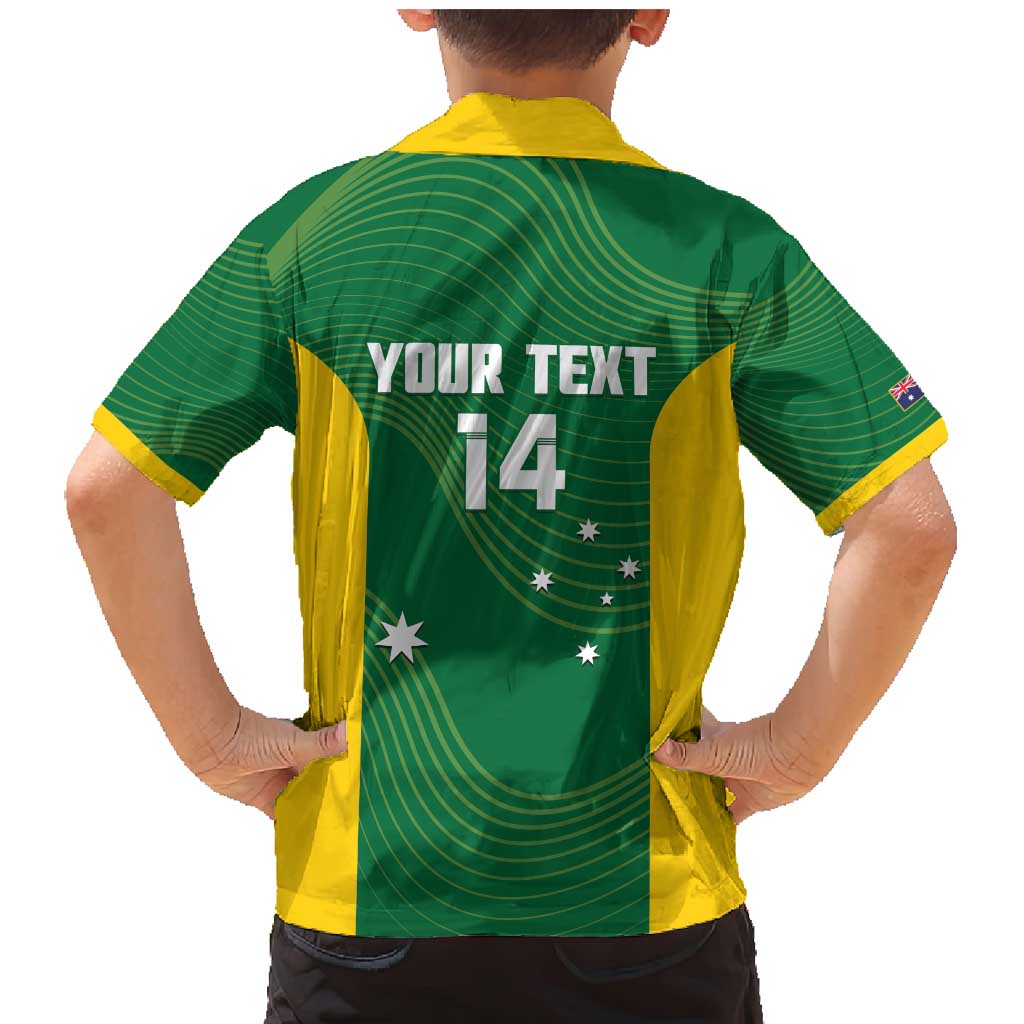 Custom Bowls Australia Family Matching Mermaid Dress and Hawaiian Shirt National Color Curve Sporty - Aussie Hoodie