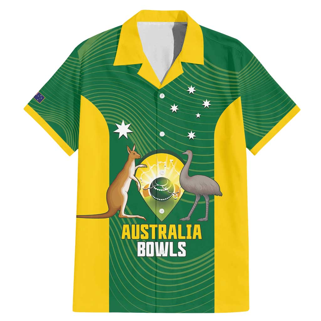 Custom Bowls Australia Family Matching Mermaid Dress and Hawaiian Shirt National Color Curve Sporty - Aussie Hoodie