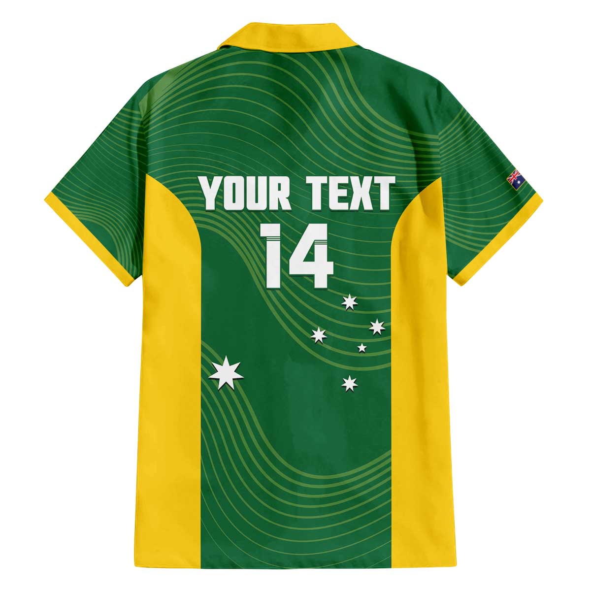 Custom Bowls Australia Family Matching Off The Shoulder Long Sleeve Dress and Hawaiian Shirt National Color Curve Sporty - Aussie Hoodie