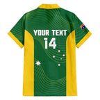 Custom Bowls Australia Family Matching Summer Maxi Dress and Hawaiian Shirt National Color Curve Sporty - Aussie Hoodie