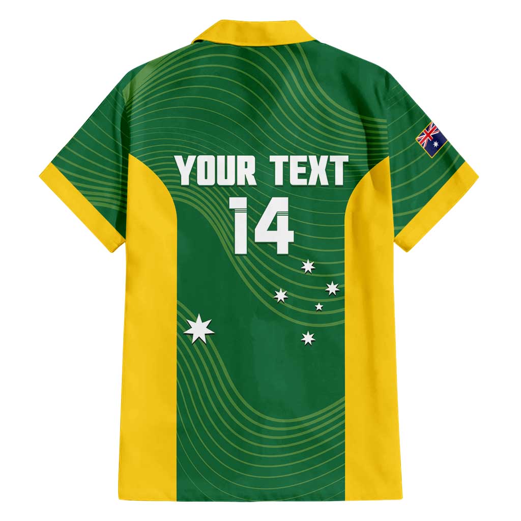 Custom Bowls Australia Family Matching Tank Maxi Dress and Hawaiian Shirt National Color Curve Sporty - Aussie Hoodie