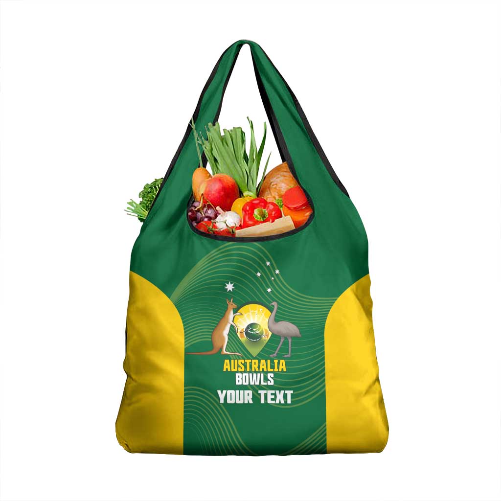Custom Bowls Australia Grocery Bag National Color Curve Sporty - Aussie Hoodie