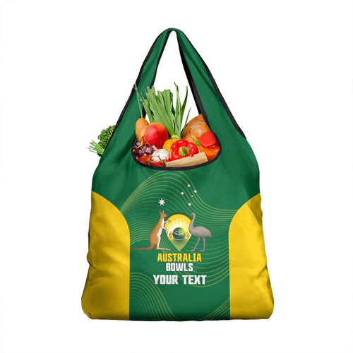 Custom Bowls Australia Grocery Bag National Color Curve Sporty - Aussie Hoodie
