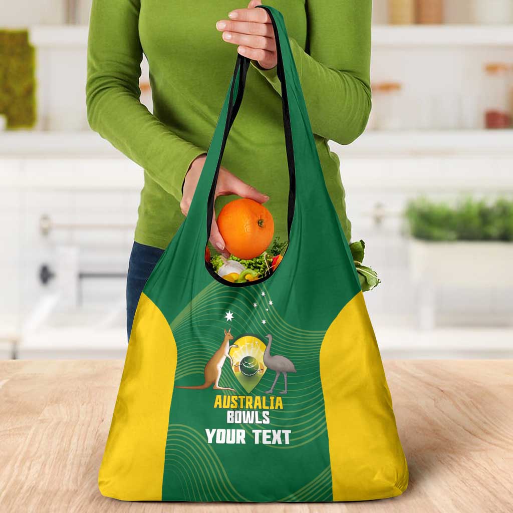 Custom Bowls Australia Grocery Bag National Color Curve Sporty - Aussie Hoodie