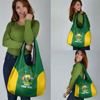 Custom Bowls Australia Grocery Bag National Color Curve Sporty - Aussie Hoodie