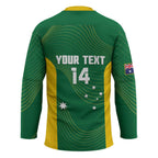 Custom Bowls Australia Hockey Jersey National Color Curve Sporty - Aussie Hoodie