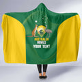 Custom Bowls Australia Hooded Blanket National Color Curve Sporty - Aussie Hoodie