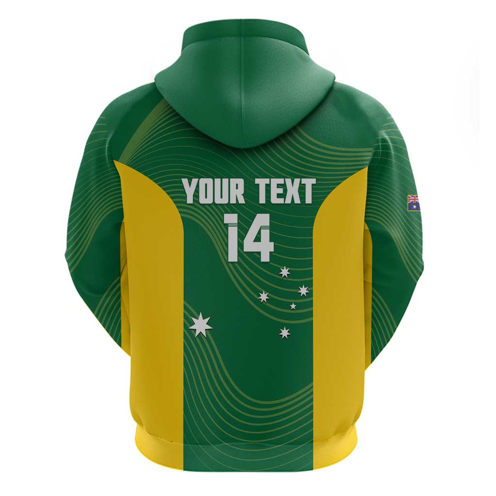 Custom Bowls Australia Hoodie National Color Curve Sporty - Aussie Hoodie
