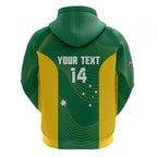 Custom Bowls Australia Hoodie National Color Curve Sporty - Aussie Hoodie
