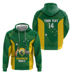 Custom Bowls Australia Hoodie National Color Curve Sporty - Aussie Hoodie