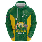 Custom Bowls Australia Hoodie National Color Curve Sporty - Aussie Hoodie