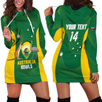 Custom Bowls Australia Hoodie Dress National Color Curve Sporty - Aussie Hoodie