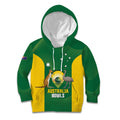 Custom Bowls Australia Kid Hoodie National Color Curve Sporty - Aussie Hoodie
