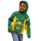 Custom Bowls Australia Kid Hoodie National Color Curve Sporty - Aussie Hoodie
