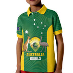 Custom Bowls Australia Kid Polo Shirt National Color Curve Sporty - Aussie Hoodie