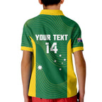 Custom Bowls Australia Kid Polo Shirt National Color Curve Sporty - Aussie Hoodie