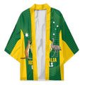 Custom Bowls Australia Kimono National Color Curve Sporty - Aussie Hoodie