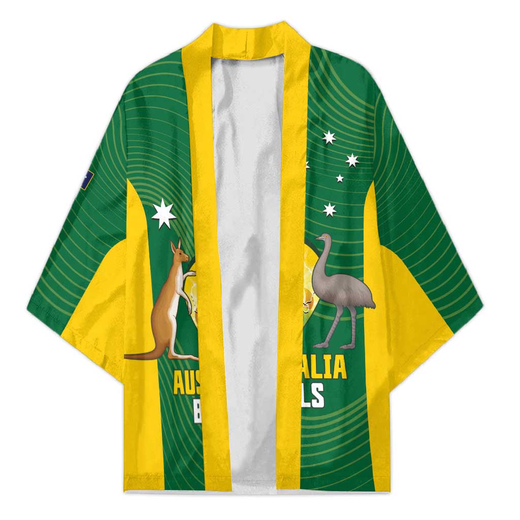 Custom Bowls Australia Kimono National Color Curve Sporty - Aussie Hoodie