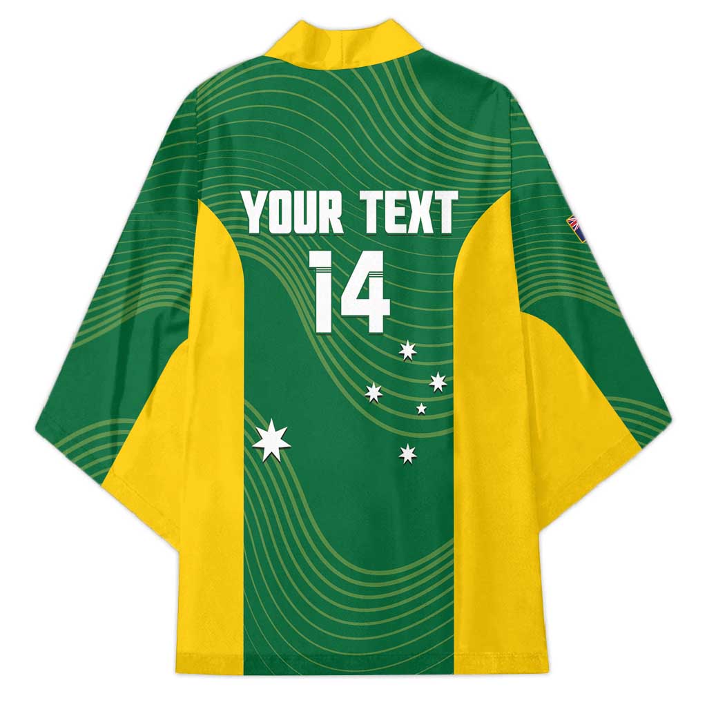 Custom Bowls Australia Kimono National Color Curve Sporty - Aussie Hoodie
