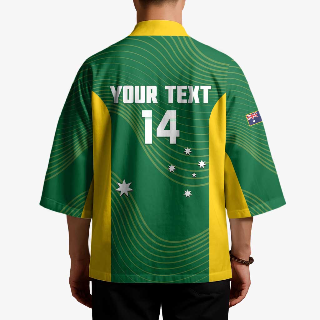 Custom Bowls Australia Kimono National Color Curve Sporty - Aussie Hoodie