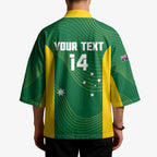 Custom Bowls Australia Kimono National Color Curve Sporty - Aussie Hoodie