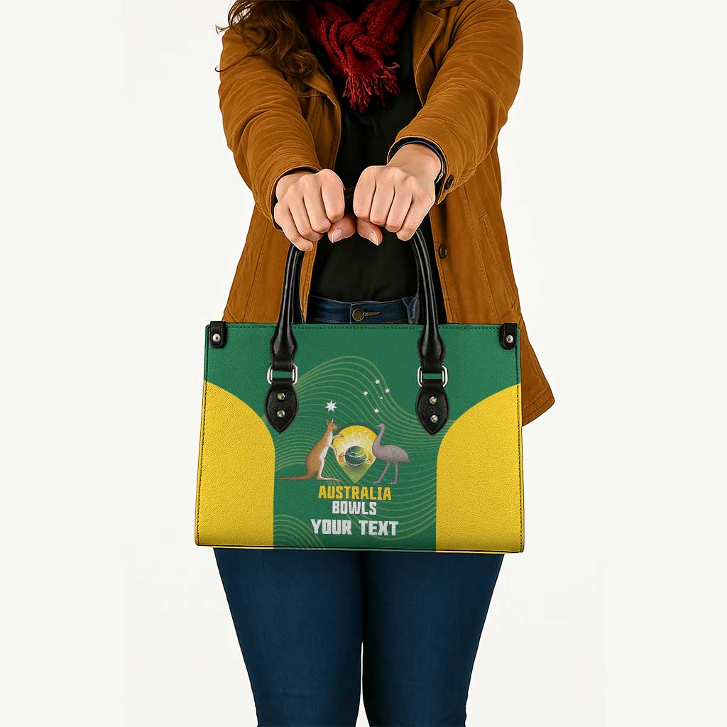 Custom Bowls Australia Leather Bag National Color Curve Sporty - Aussie Hoodie