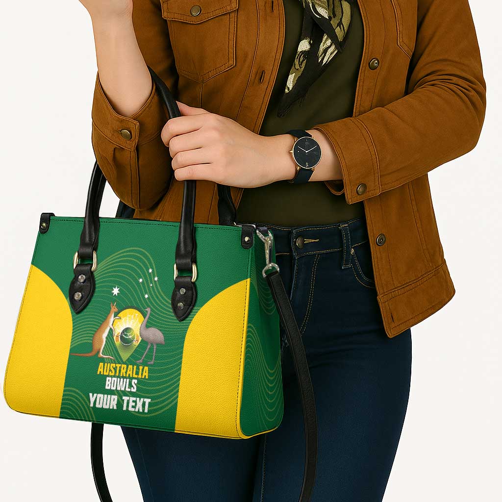 Custom Bowls Australia Leather Bag National Color Curve Sporty - Aussie Hoodie