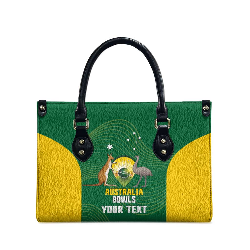 Custom Bowls Australia Leather Bag National Color Curve Sporty - Aussie Hoodie