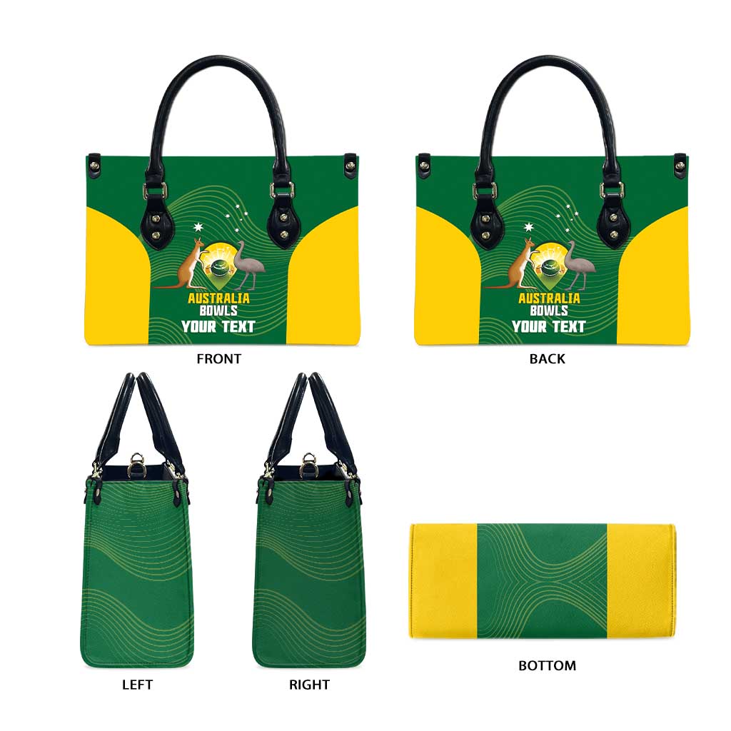 Custom Bowls Australia Leather Bag National Color Curve Sporty - Aussie Hoodie