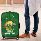 Custom Bowls Australia Luggage Cover National Color Curve Sporty - Aussie Hoodie