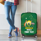 Custom Bowls Australia Luggage Cover National Color Curve Sporty - Aussie Hoodie