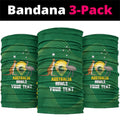 Custom Bowls Australia Neck Gaiter National Color Curve Sporty - Aussie Hoodie
