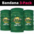 Custom Bowls Australia Neck Gaiter National Color Curve Sporty - Aussie Hoodie