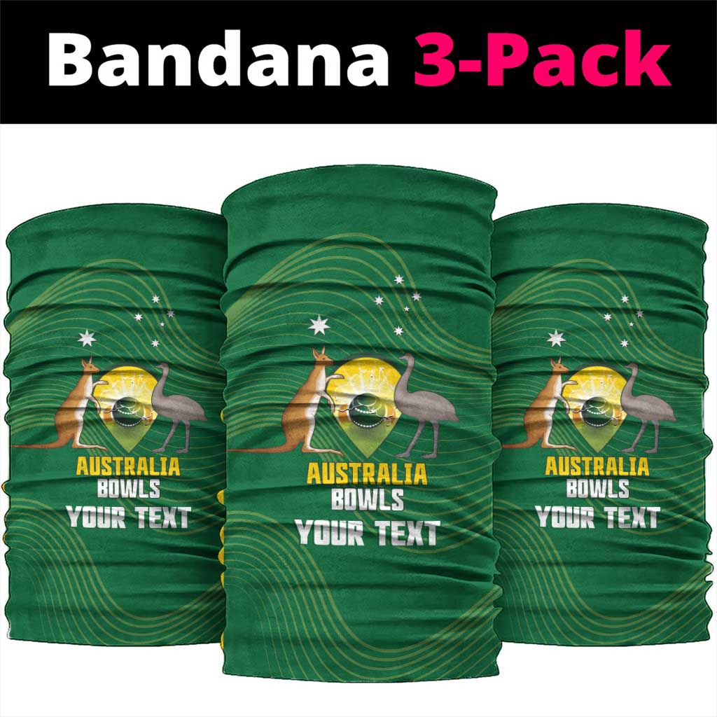 Custom Bowls Australia Neck Gaiter National Color Curve Sporty - Aussie Hoodie