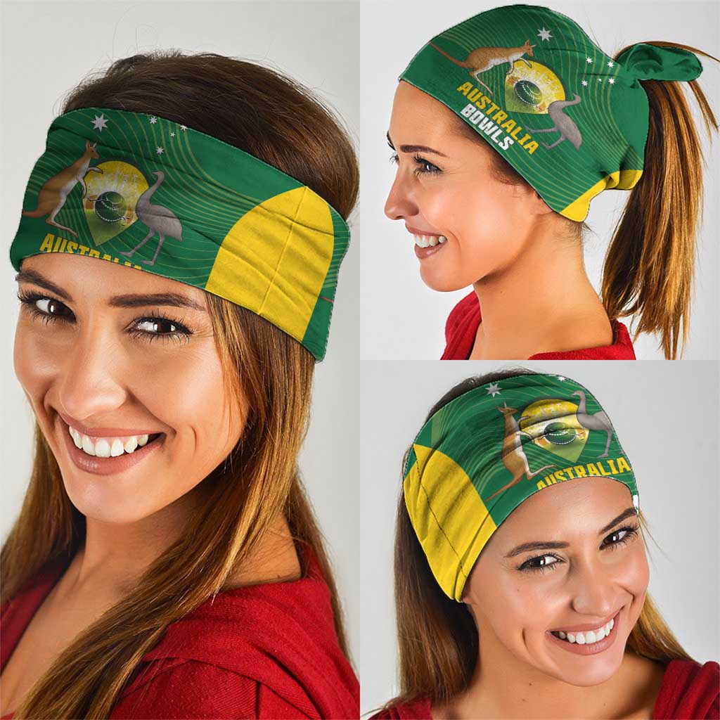 Custom Bowls Australia Neck Gaiter National Color Curve Sporty - Aussie Hoodie