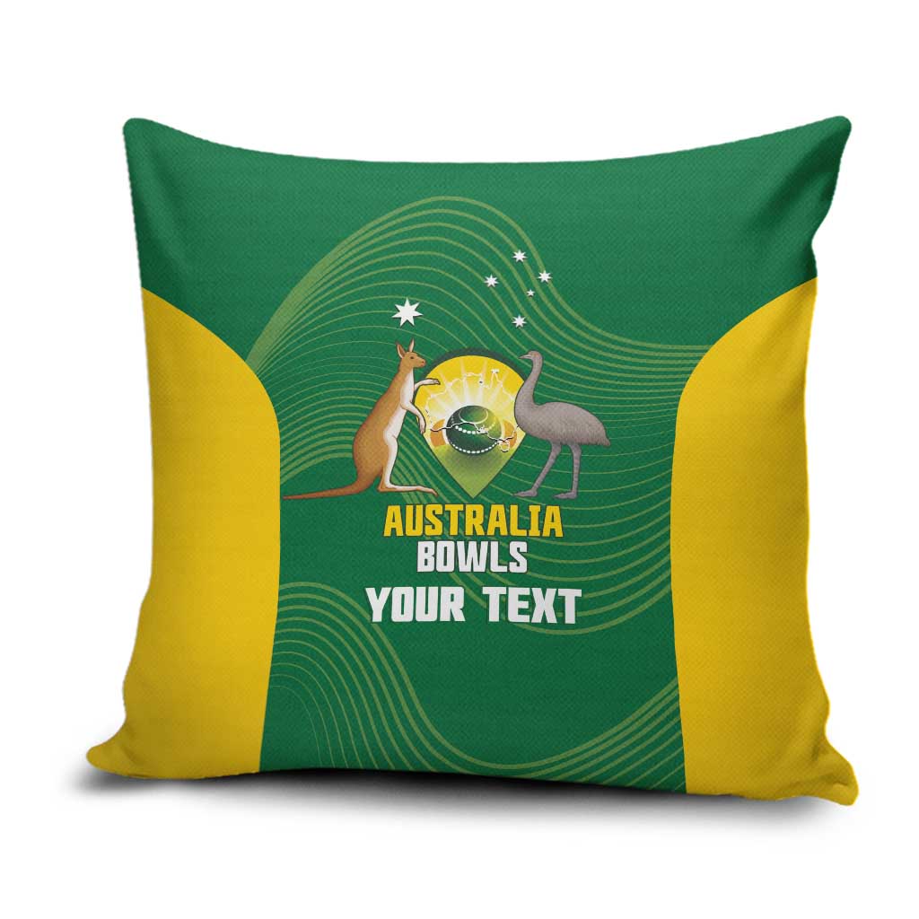 Custom Bowls Australia Pillow Cover National Color Curve Sporty - Aussie Hoodie