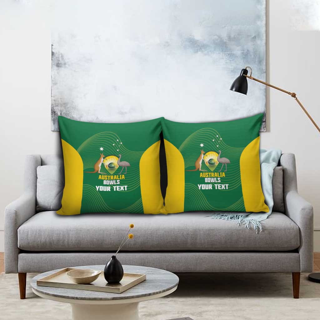 Custom Bowls Australia Pillow Cover National Color Curve Sporty - Aussie Hoodie