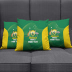 Custom Bowls Australia Pillow Cover National Color Curve Sporty - Aussie Hoodie