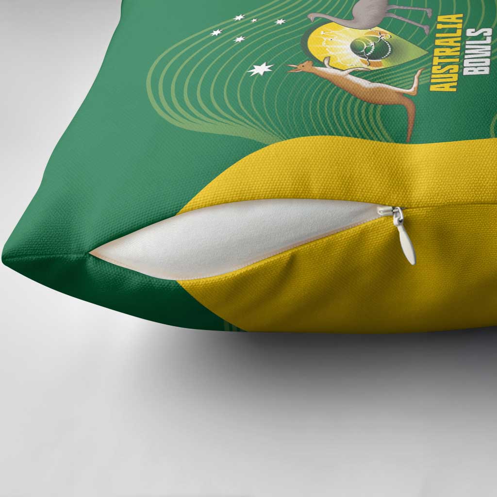 Custom Bowls Australia Pillow Cover National Color Curve Sporty - Aussie Hoodie